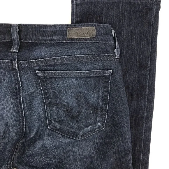 AG Adriano Goldschmied Dark Wash The Ballad Slim Boot Cut Denim Jeans - Picture 5 of 9